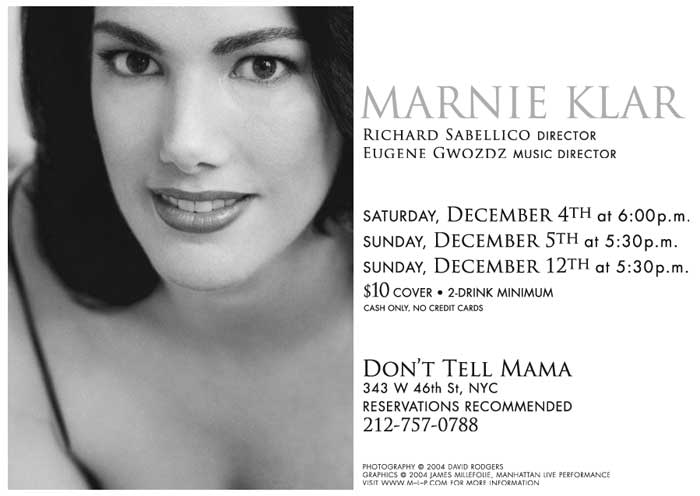Marnie Klar, December 2004